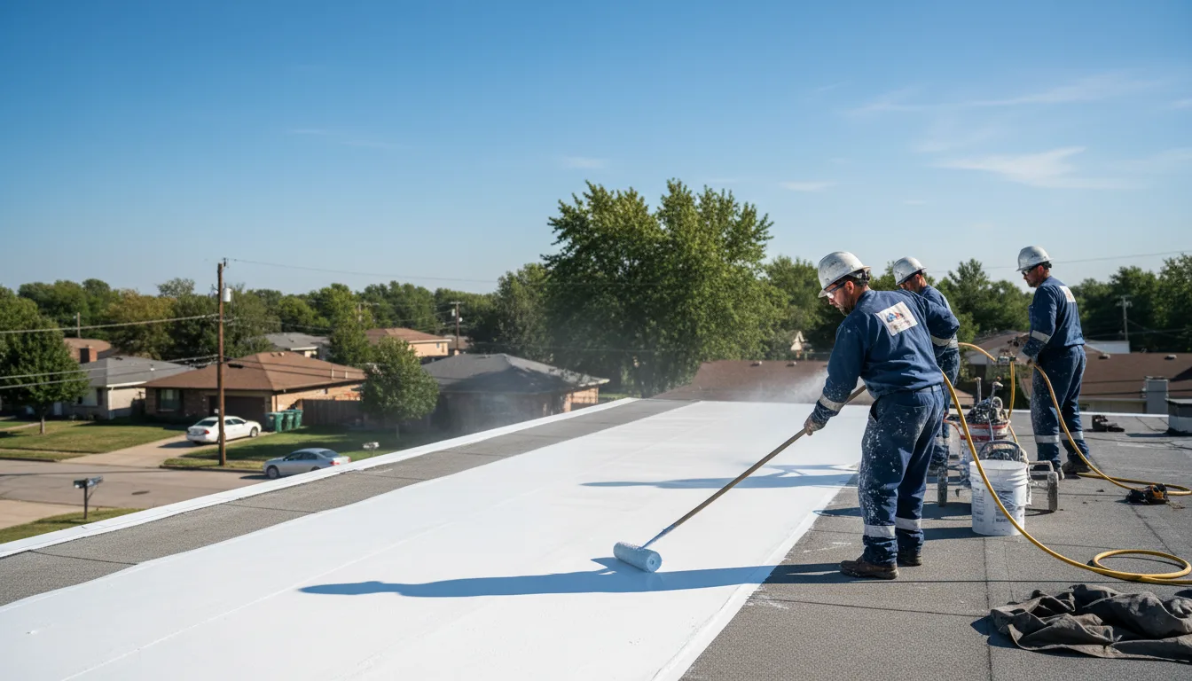 Commercial roof coating in Staples, TX near me